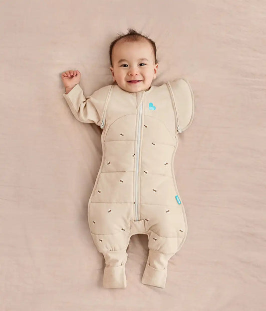 Swaddle Up™ 2-in-1 Transition Suit 2.5 TOG Cotton Oatmeal Bees