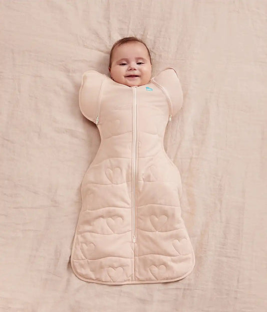 Swaddle Up™ 2-in-1 Transition Bag 3.5 TOG Cotton Blush Heart Quilting