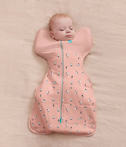 Swaddle Up™ 2.5 TOG Organic Cotton/Merino Wool Rose Lamb's Best Friend